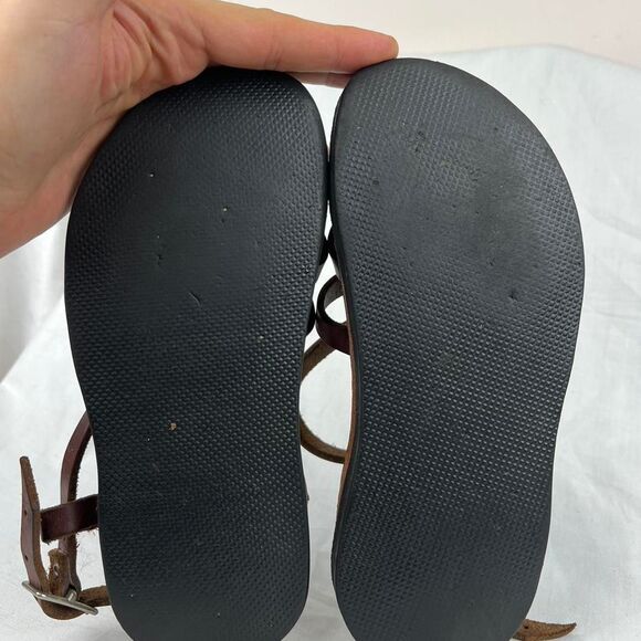 The Original Style Piper Sandal Brown leather  with adjustable straps Size 4 - Picture 6 of 7